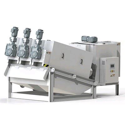 Многодисковый винтовой пресс-осушитель осадка